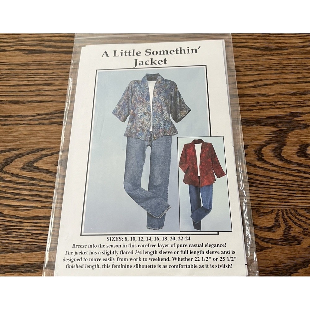 CNT Pattern A Little Somethin' Jacket Kimono Style 3-Hour Project 8 -24 Uncut